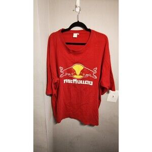Rare Vintage 90s Red Bull Thailand F1 Racing Y2K Rare Red T-Shirt Size 3XL Red